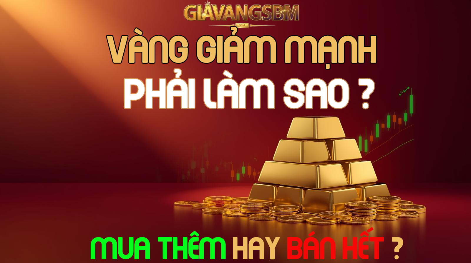 Vàng giảm mạnh, phải làm sao - GiaVangSBM