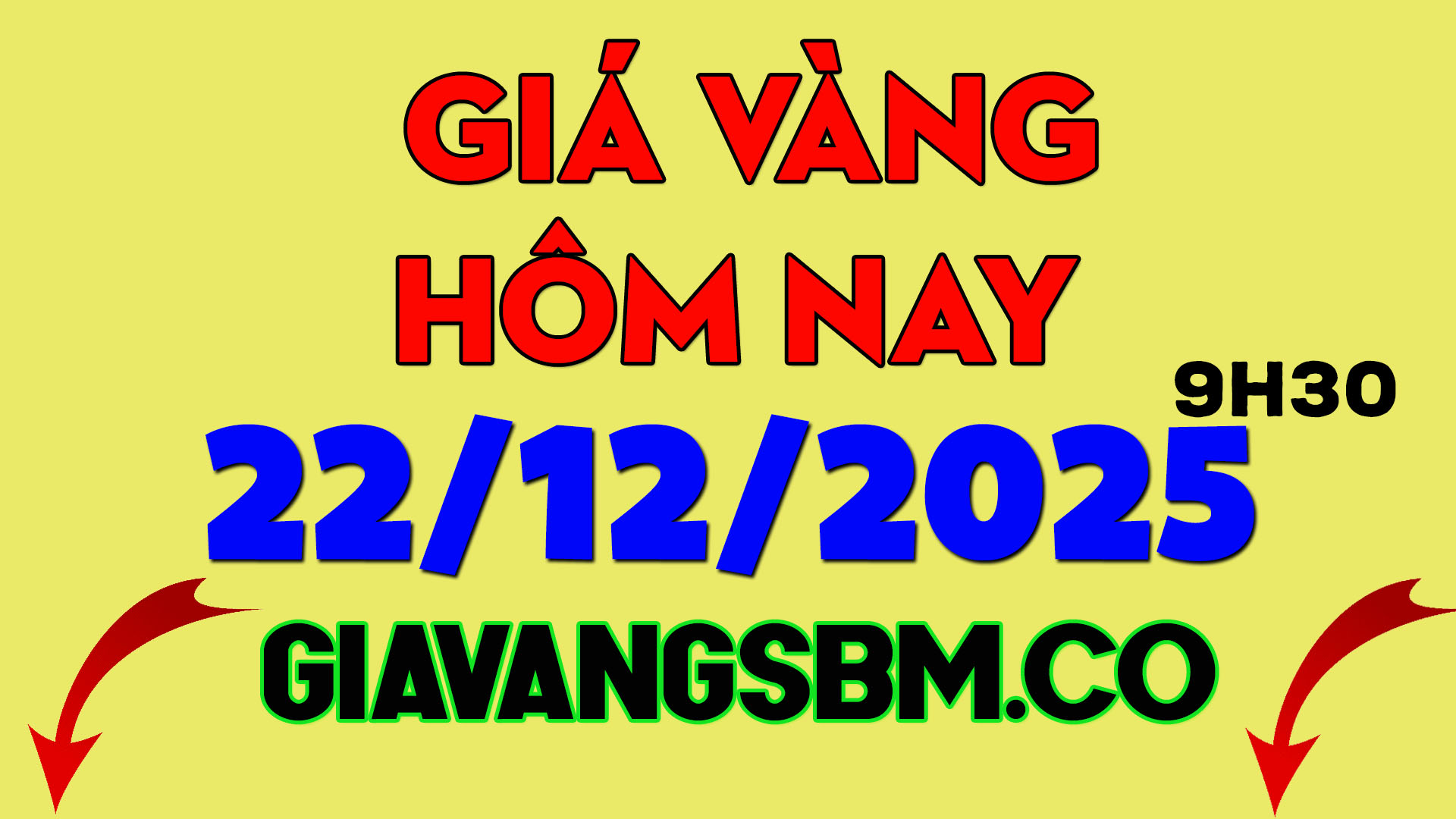 Giá Vàng Hôm Nay 22/12/2025 GIaVangSBM.co
